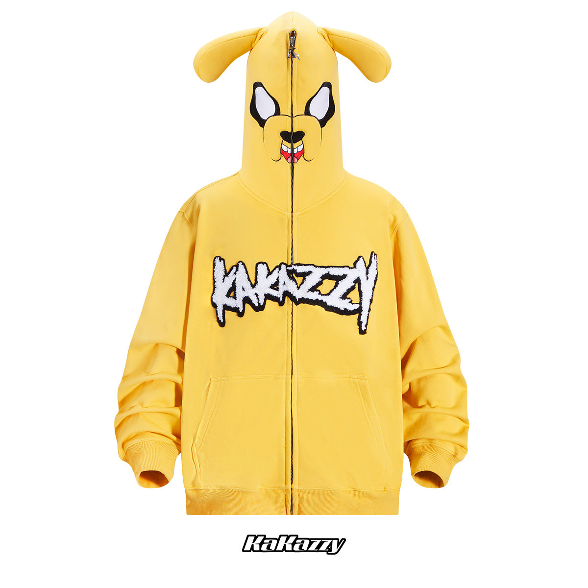 Kakazzy Full Zip Hoodie Yellow kakazzy