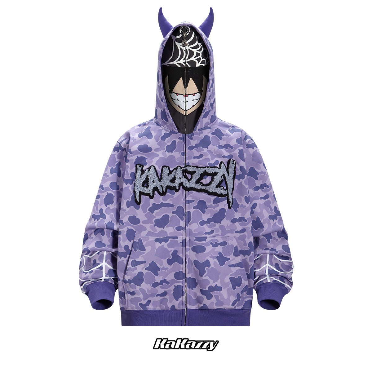 Kakazzy x AKIRA Full Zip Hoodie Purple （Eyes Can See）