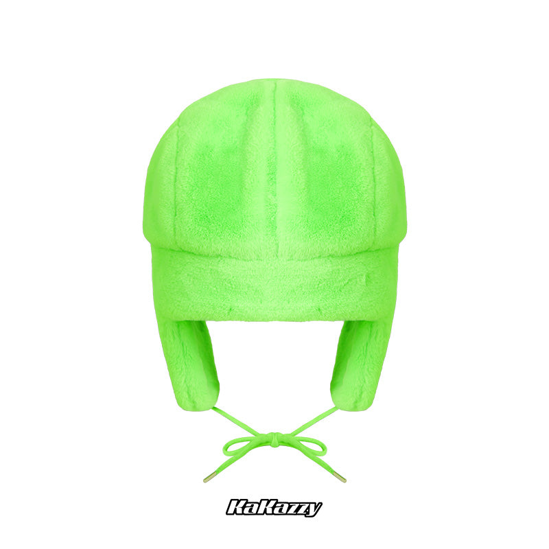 Kakazzy Ushanka Hat Fluorescent Green
