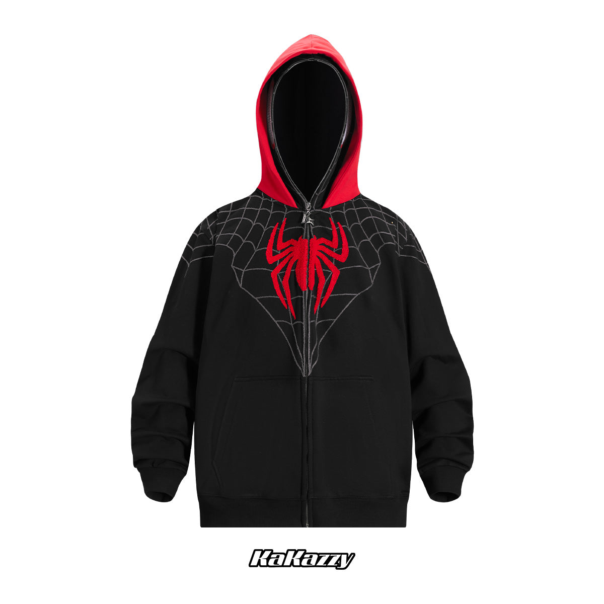 Kakazzy Full Zip Double Hoodie Black(Eyes Can See) – kakazzy