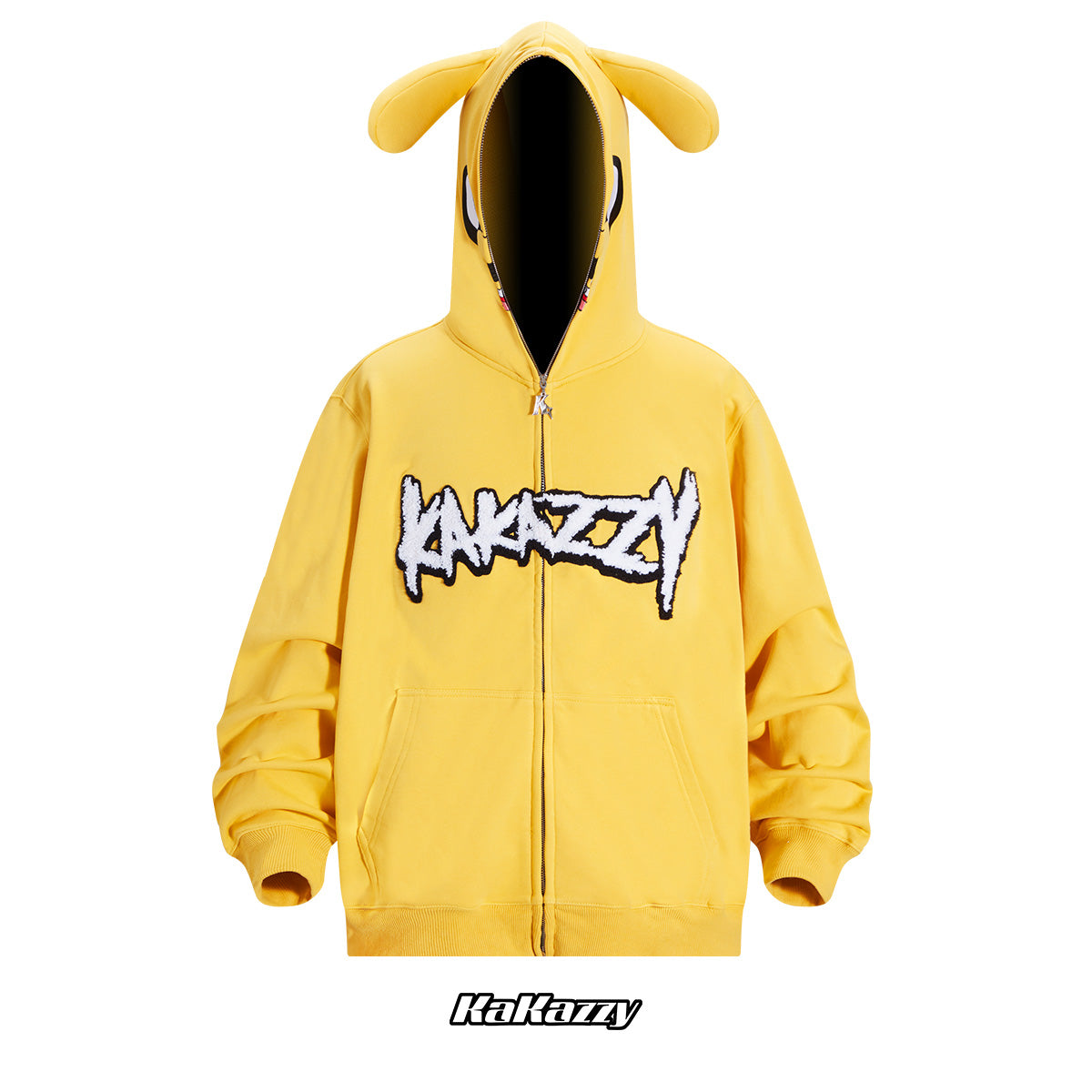Kakazzy Full Zip Hoodie Yellow kakazzy