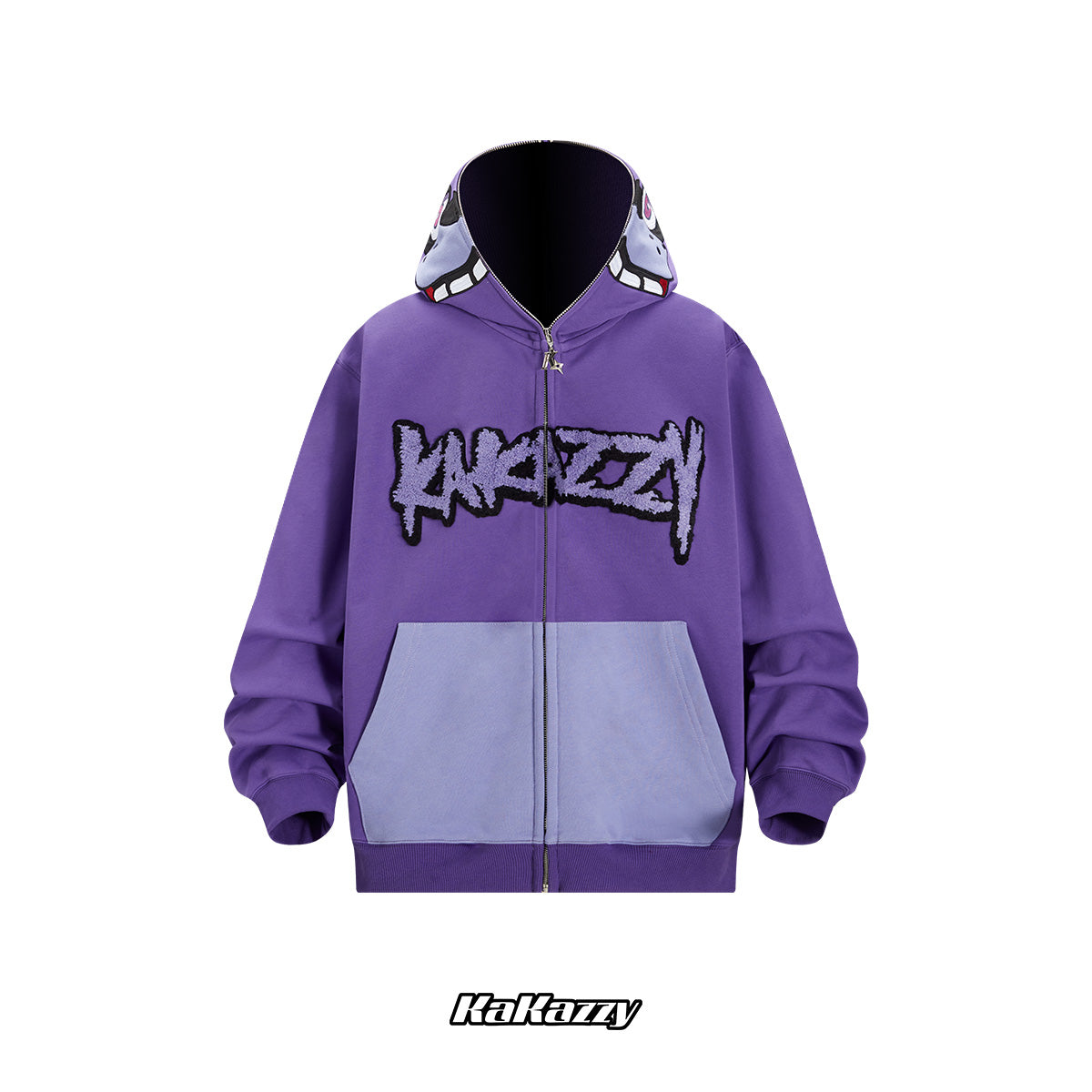 Kakazzy Full Zip Hoodie Purple（Eyes Can See）