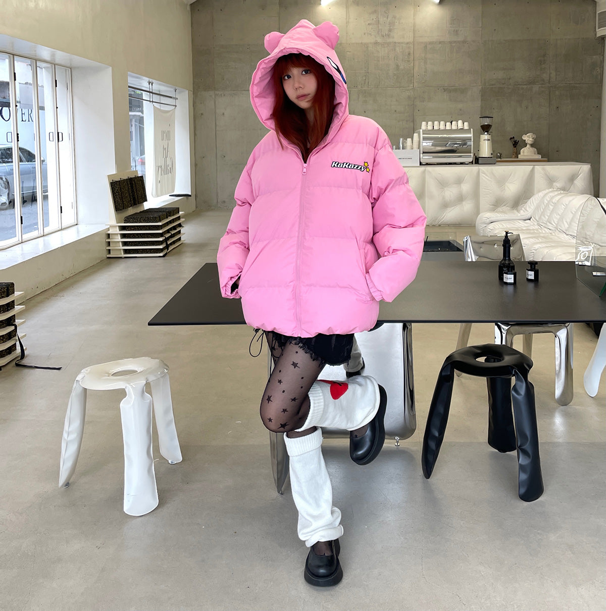 Kakazzy Puffer Jacket Pink