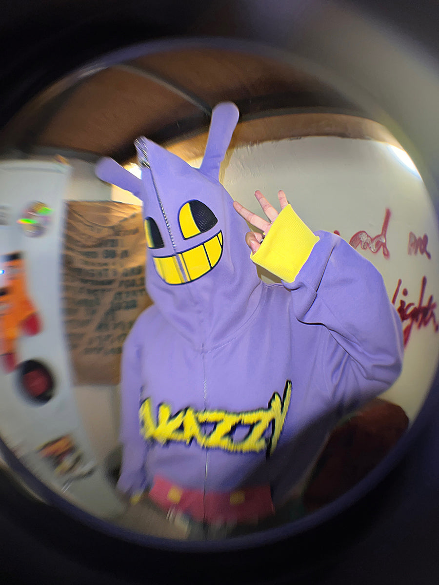 Kakazzy Full Zip Hoodie Purple（Eyes Can See）