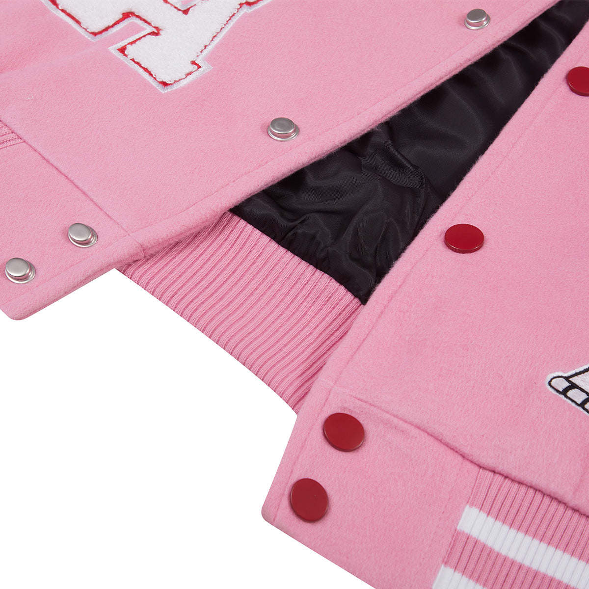 Kakazzy Varsity Jacket Pink