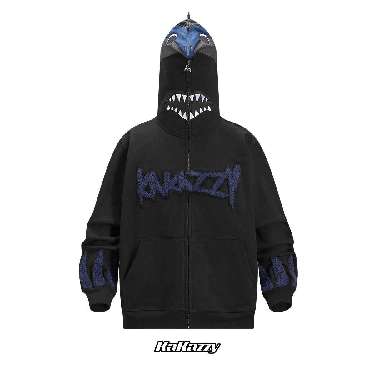 Kakazzy Full Zip Hoodie Black kakazzy