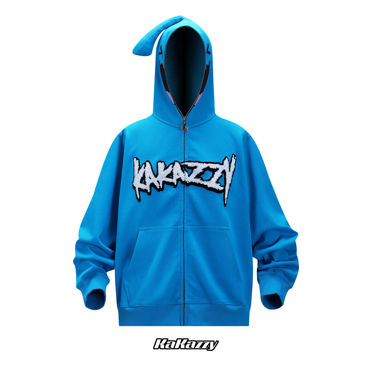 kakazzy Full Zip Hoodie Blue
