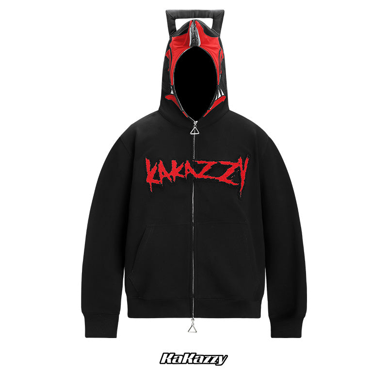 KAKAZZY パーカー ポチタ Kakazzy Full Zip Hoodie Black – kakazzy