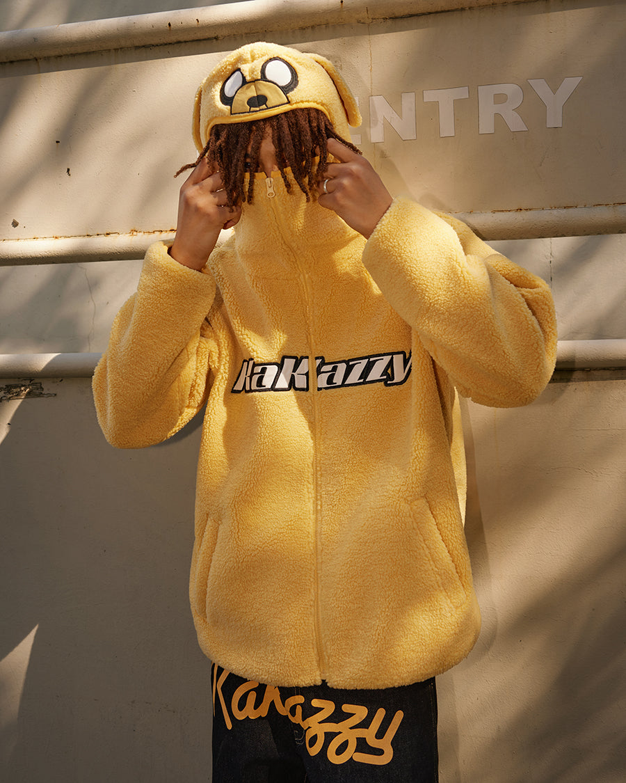 Kakazzy Sherpa Coat Yellow