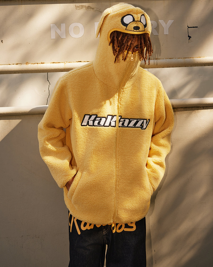 Kakazzy Sherpa Coat Yellow