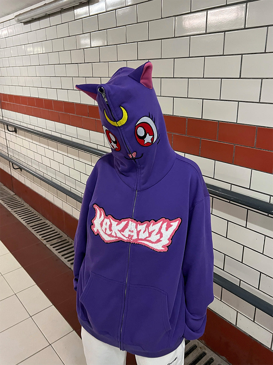 Kakazzy Full Zip Hoodie Purple – kakazzy
