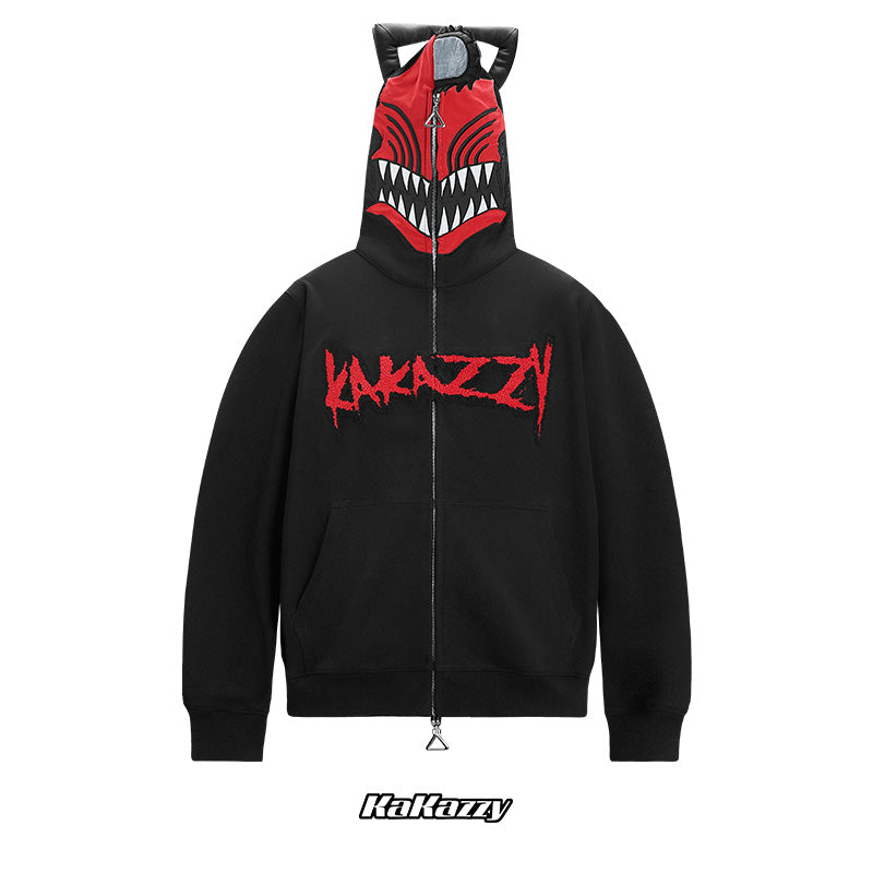 Kakazzy Full Zip Hoodie Black – kakazzy