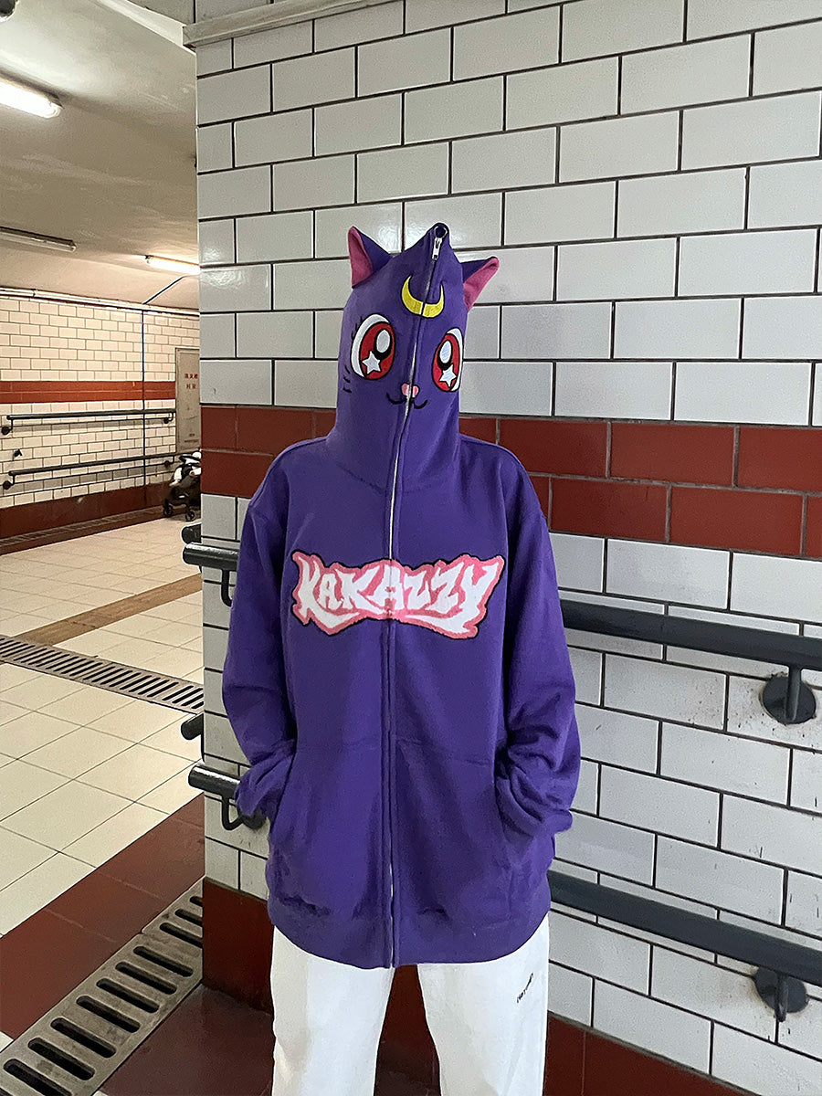 Kakazzy Full Zip Hoodie Purple – kakazzy