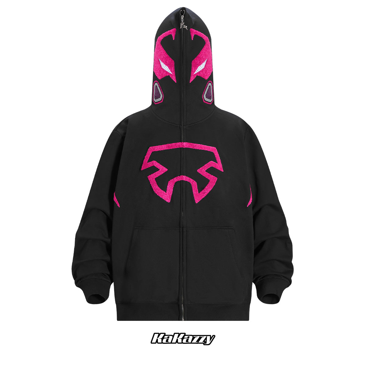 Kakazzy Full Zip Hoodie Black（Eyes Can See）