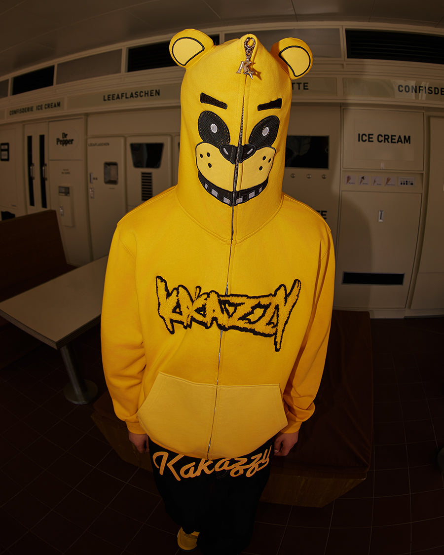 Kakazzy Full Zip Hoodie Yellow（Eyes Can See）