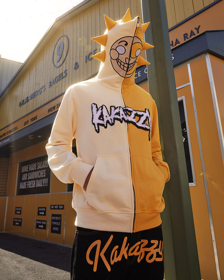 Kakazzy Full Zip Hoodie Yellow（Eyes Can See）