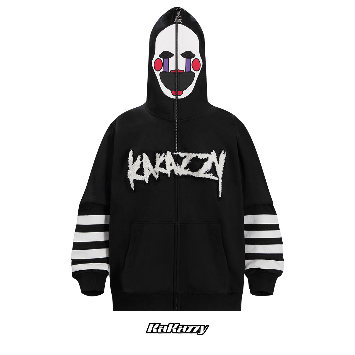 Kakazzy Full Zip Hoodie Black（Eyes Can See）