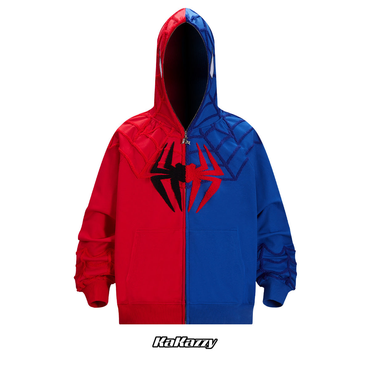 Kakazzy Full Zip Hoodie Red And Blue（Eyes Can See）