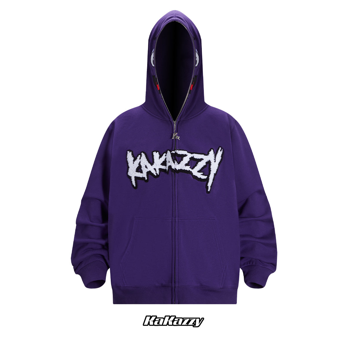 Kakazzy Full Zip Hoodie Purple（Eyes Can See）