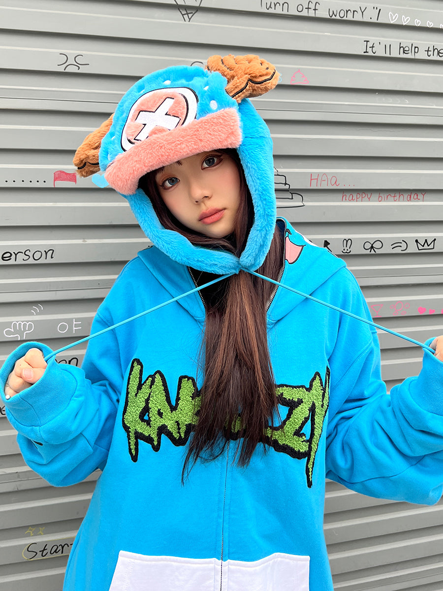 Kakazzy Ushanka Hat Blue