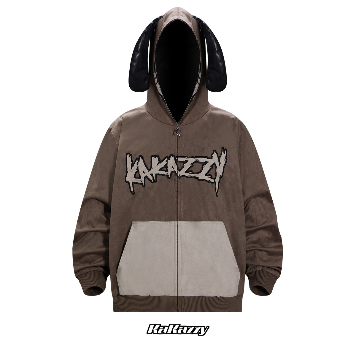 Kakazzy Full Zip Hoodie Brown（Eyes Can See）