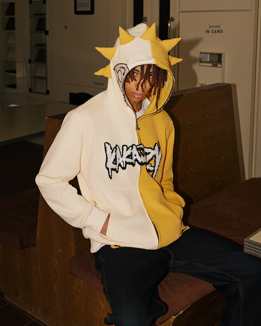 Kakazzy Full Zip Hoodie Yellow（Eyes Can See）