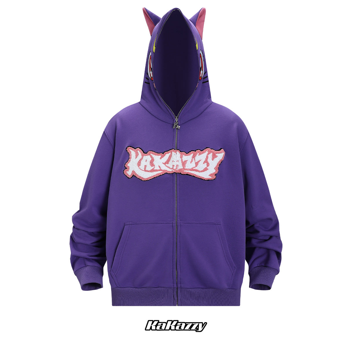 Kakazzy Full Zip Hoodie Purple – kakazzy