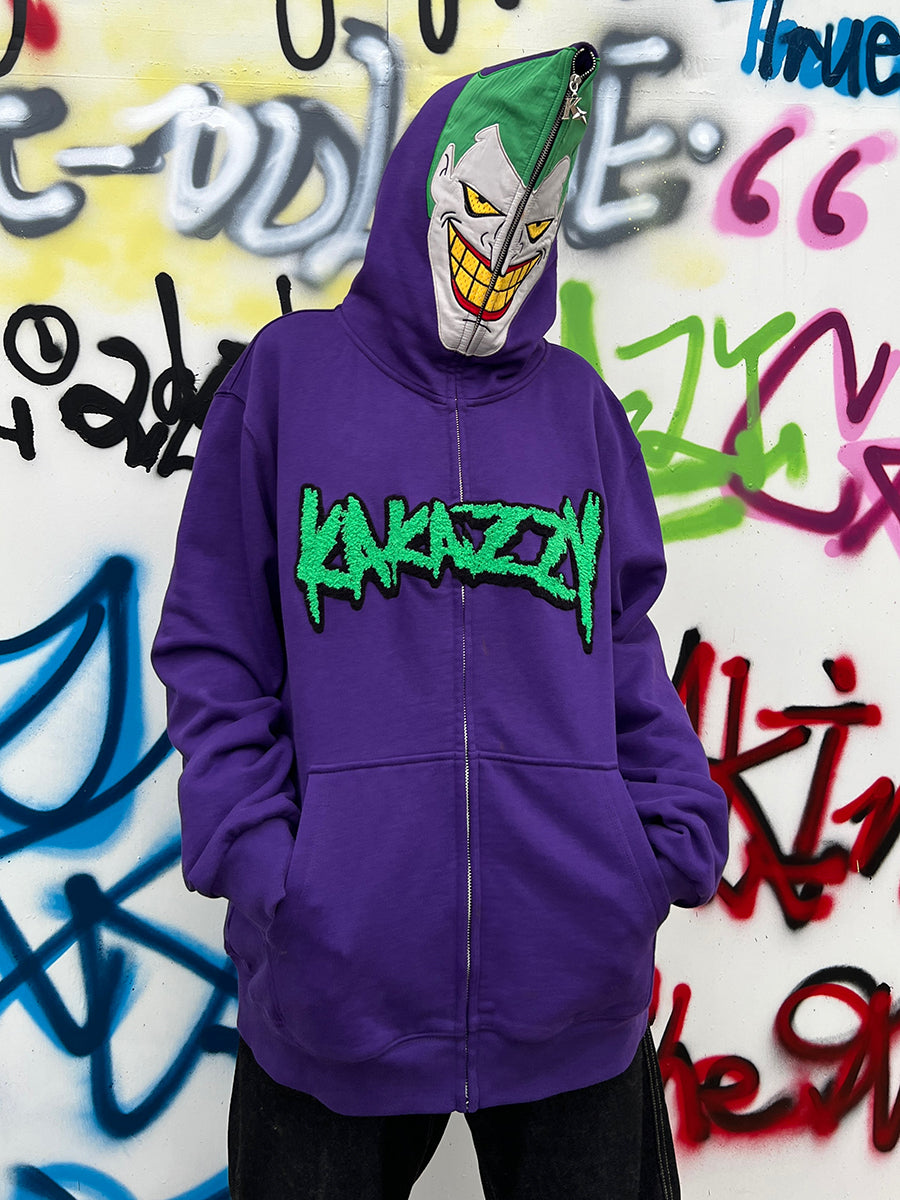 Kakazzy Full Zip Hoodie Purple（Eyes Can See）