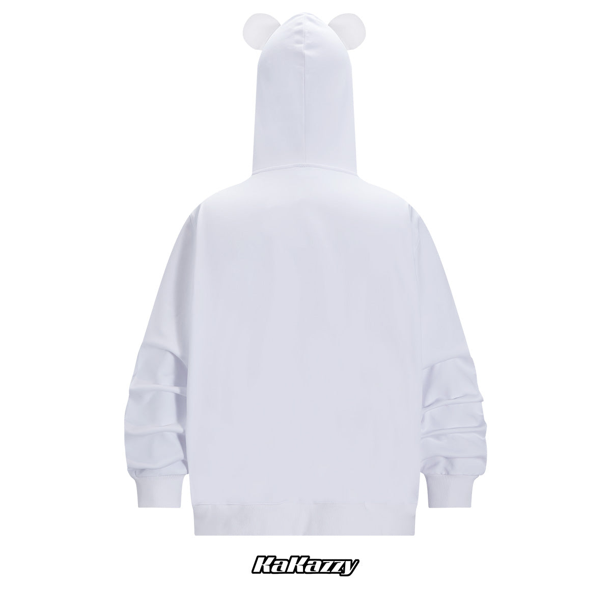 Kakazzy Full Zip Hoodie White（Eyes Can See）