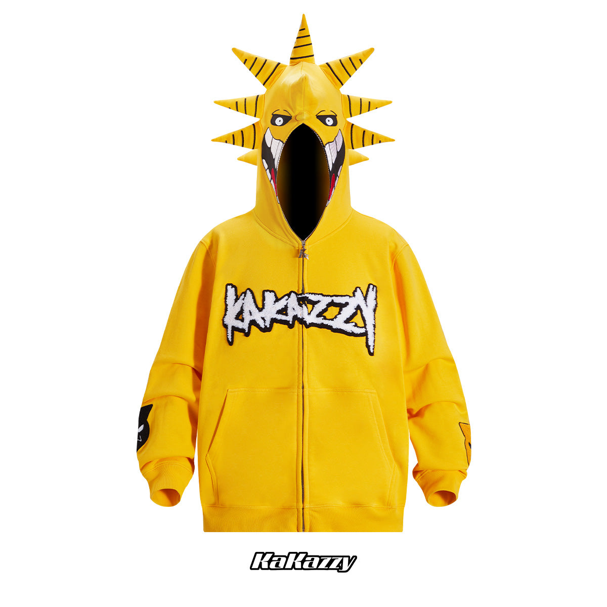 KAKAZZY パーカー ポチタ Kakazzy Full Zip Hoodie Yellow – kakazzy