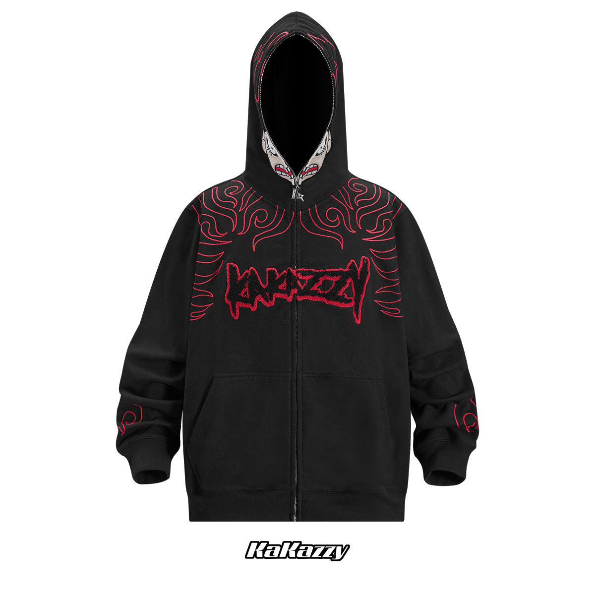 Kakazzy Full Zip Hoodie Black