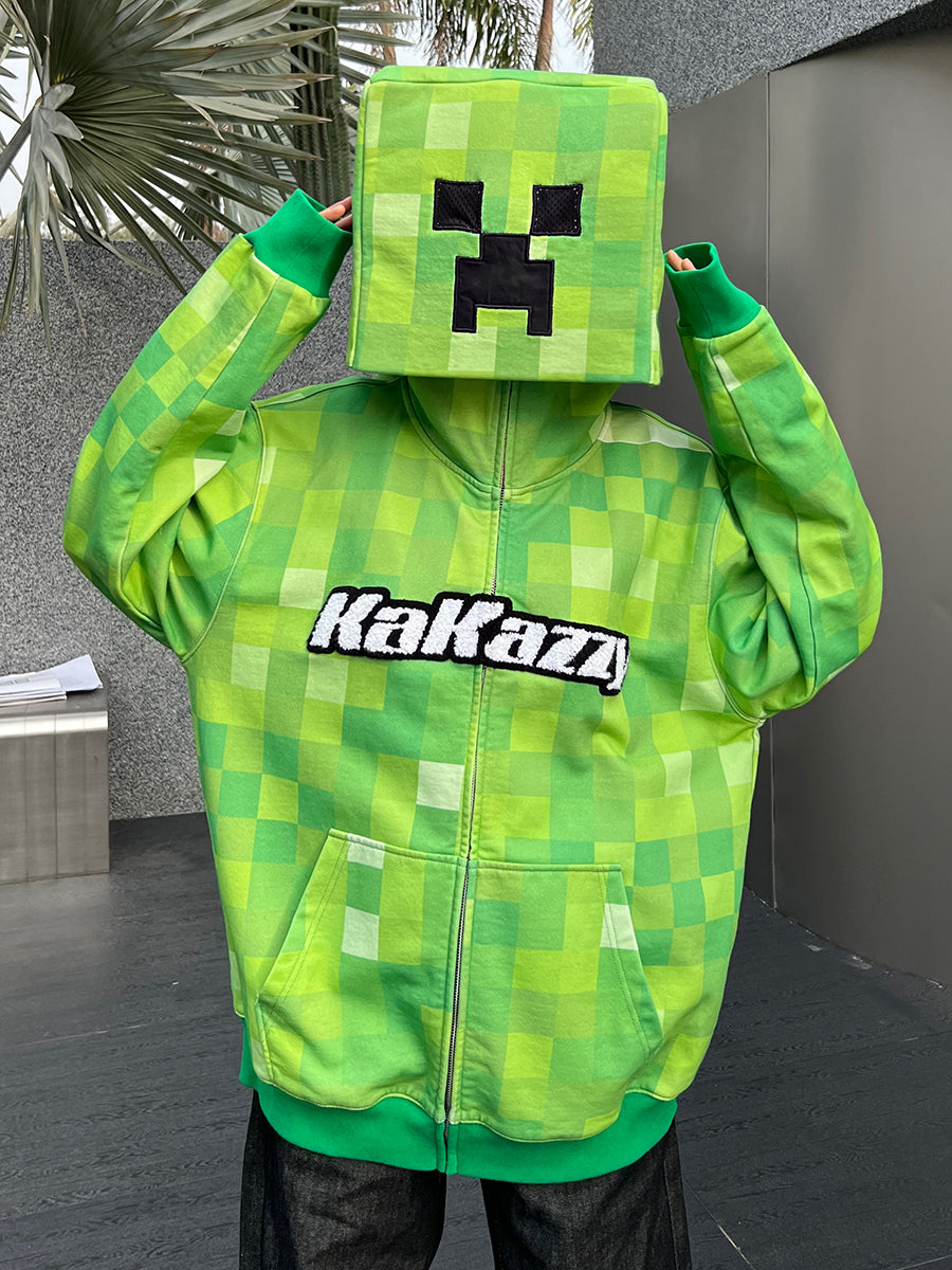 Kakazzy Full Zip Hoodie Green（Eyes Can See）