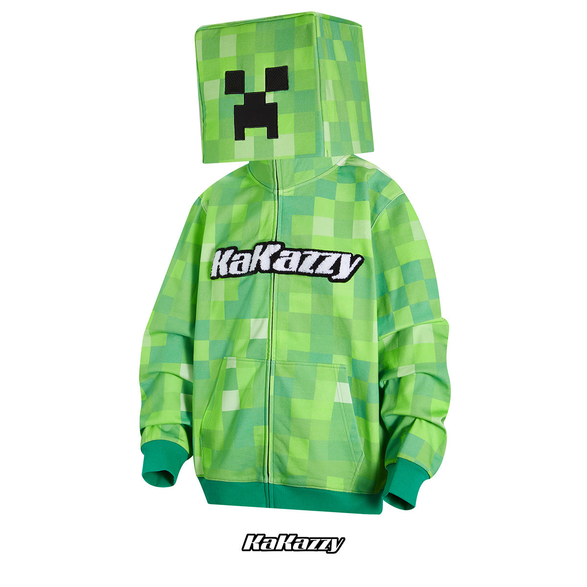 Kakazzy Full Zip Hoodie Green（Eyes Can See）