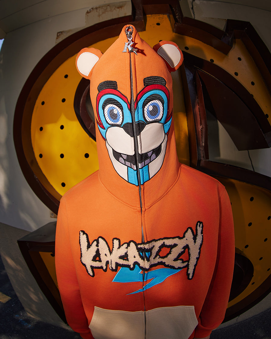 Kakazzy Full Zip Hoodie Brown（Eyes Can See）