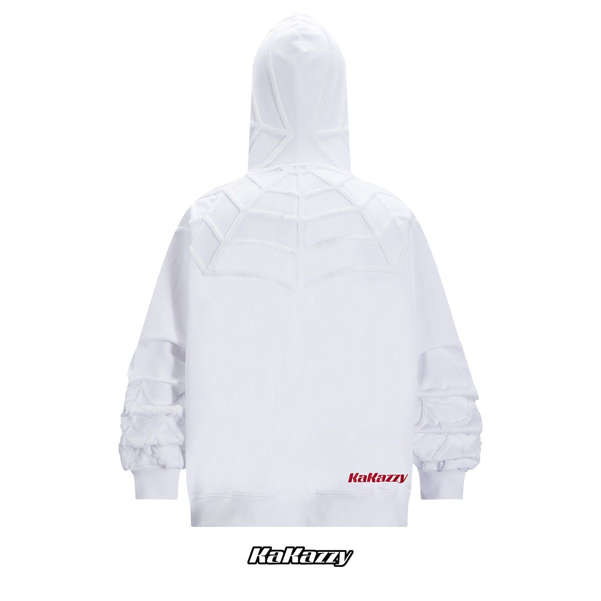 Kakazzy Full Zip Hoodie White（Eyes Can See）