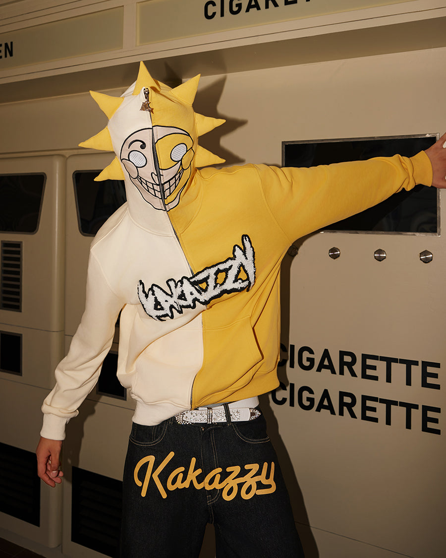 Kakazzy Full Zip Hoodie Yellow（Eyes Can See）