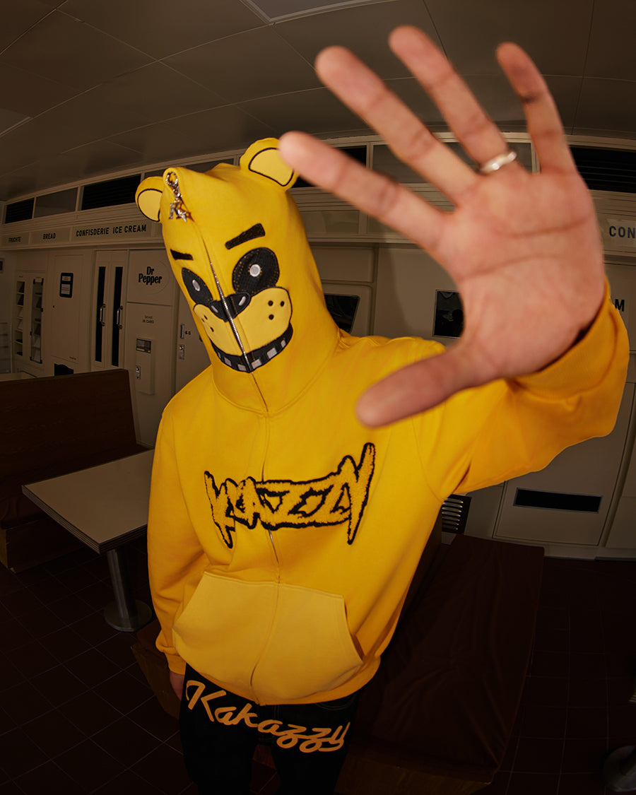 Kakazzy Full Zip Hoodie Yellow（Eyes Can See）