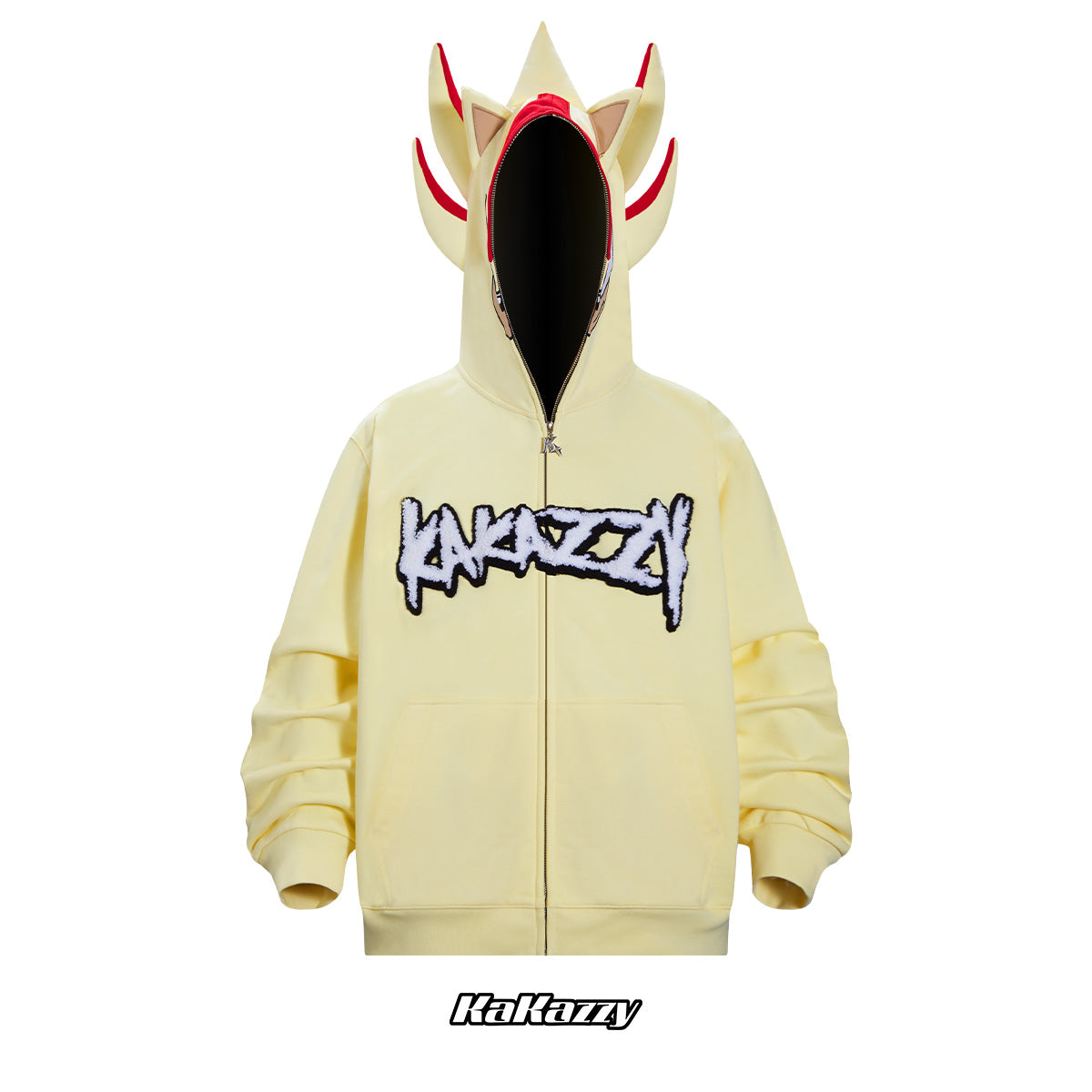 Kakazzy Full Zip Hoodie LightYellow（Eyes Can See）