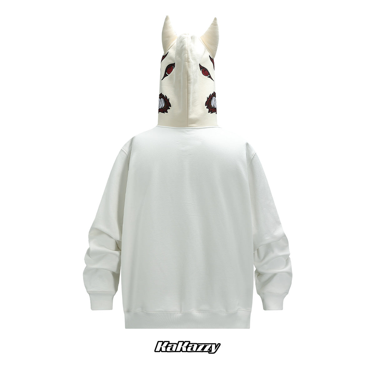 Kakazzy Full Zip Hoodie White – kakazzy