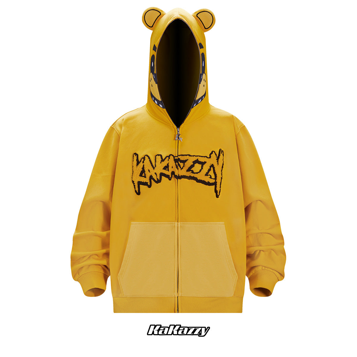 Kakazzy Full Zip Hoodie Yellow（Eyes Can See）