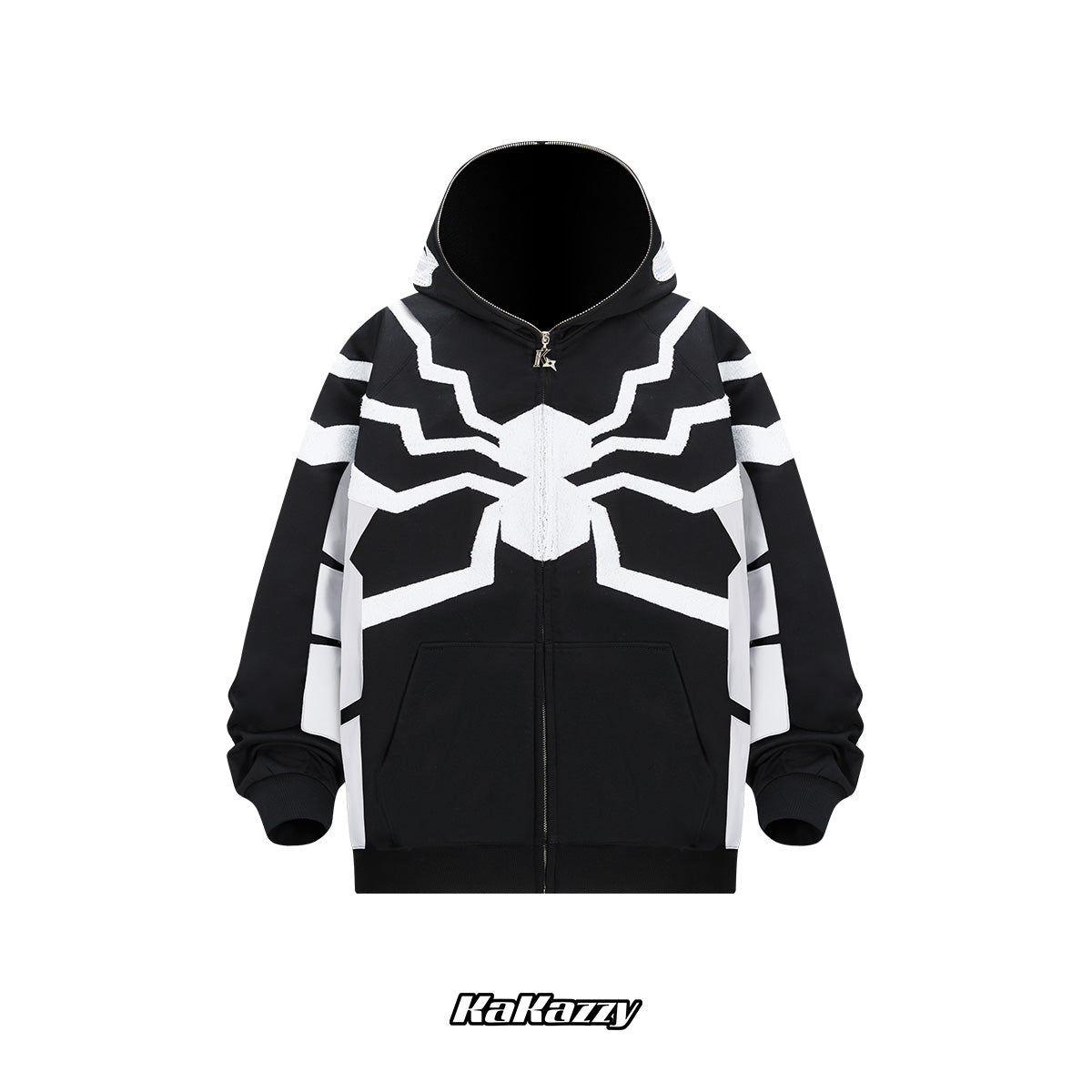 Kakazzy Full Zip Hoodie Black（Eyes Can See）