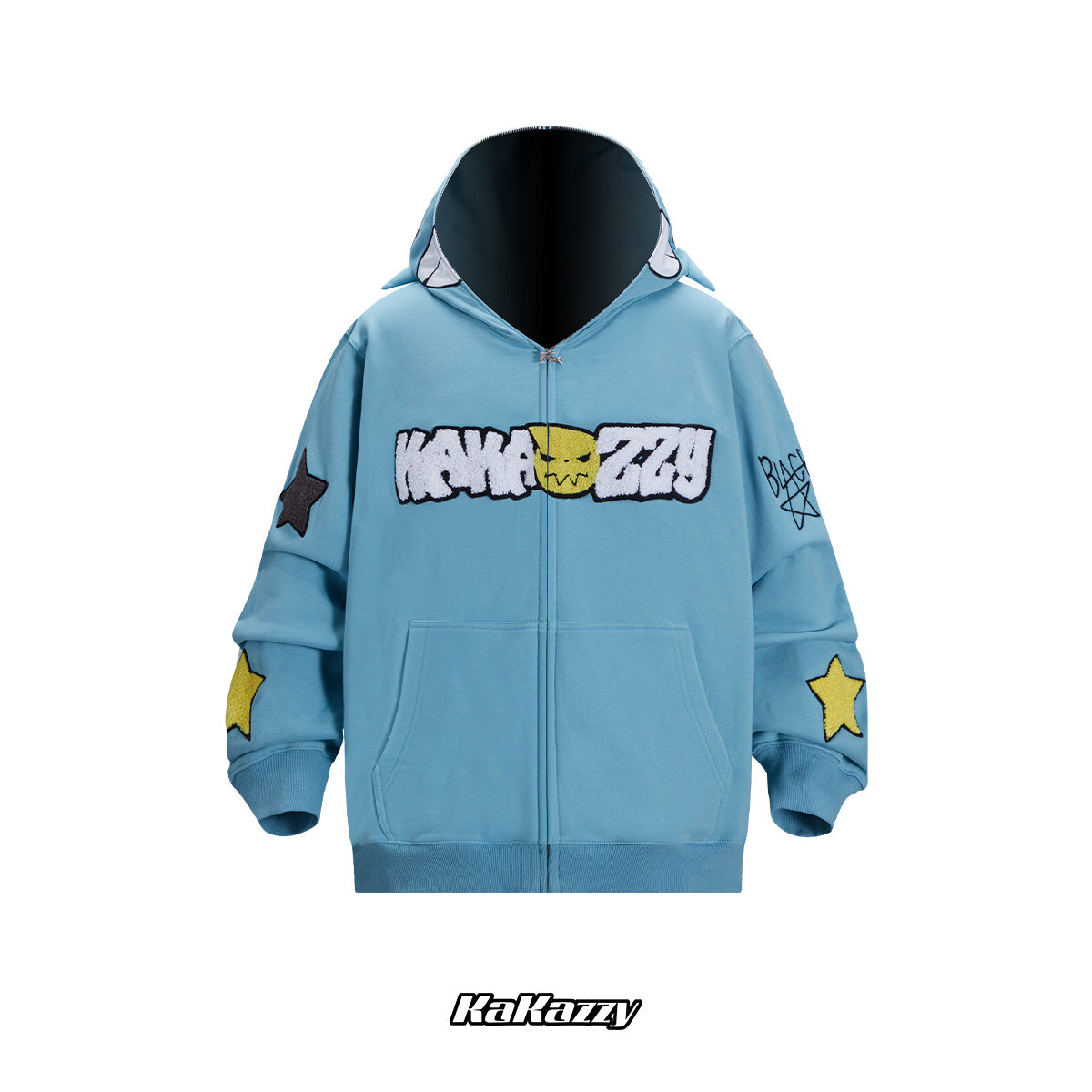 Kakazzy Full Zip Hoodie Blue – kakazzy