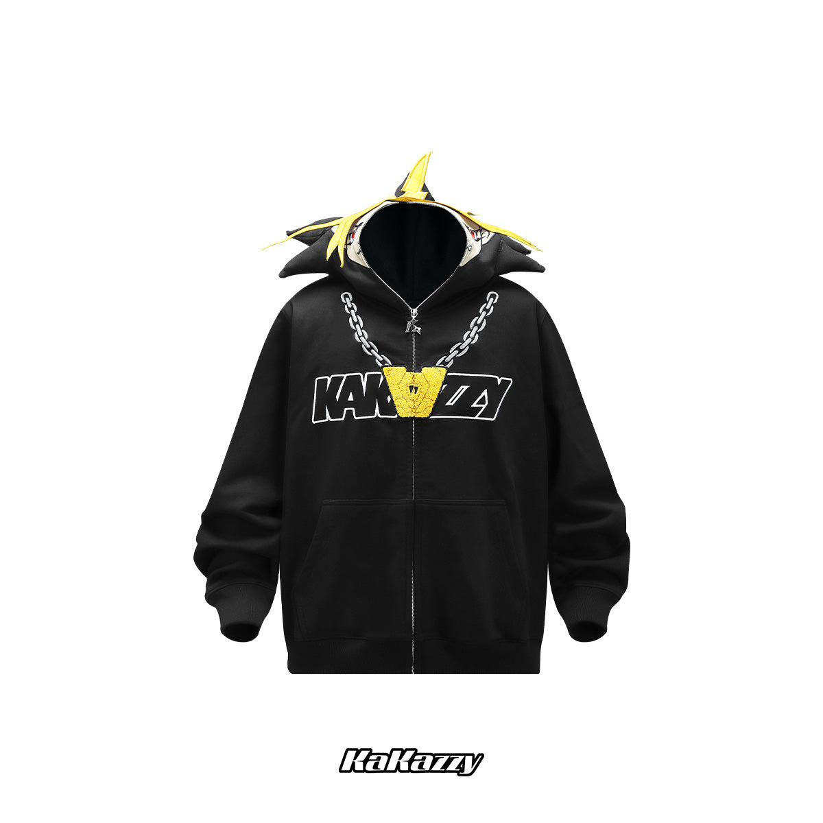 Kakazzy Full Zip Hoodie Black