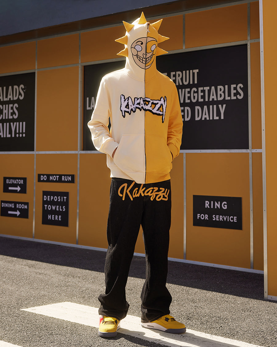 Kakazzy Full Zip Hoodie Yellow（Eyes Can See）