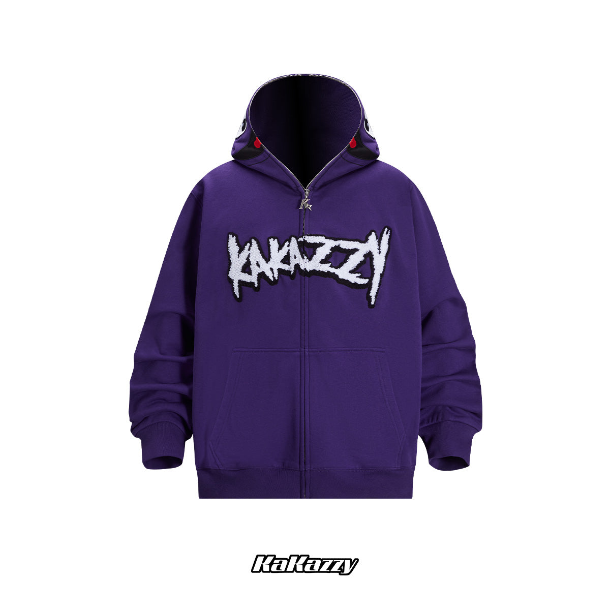 Kakazzy Full Zip Hoodie Purple（Eyes Can See）