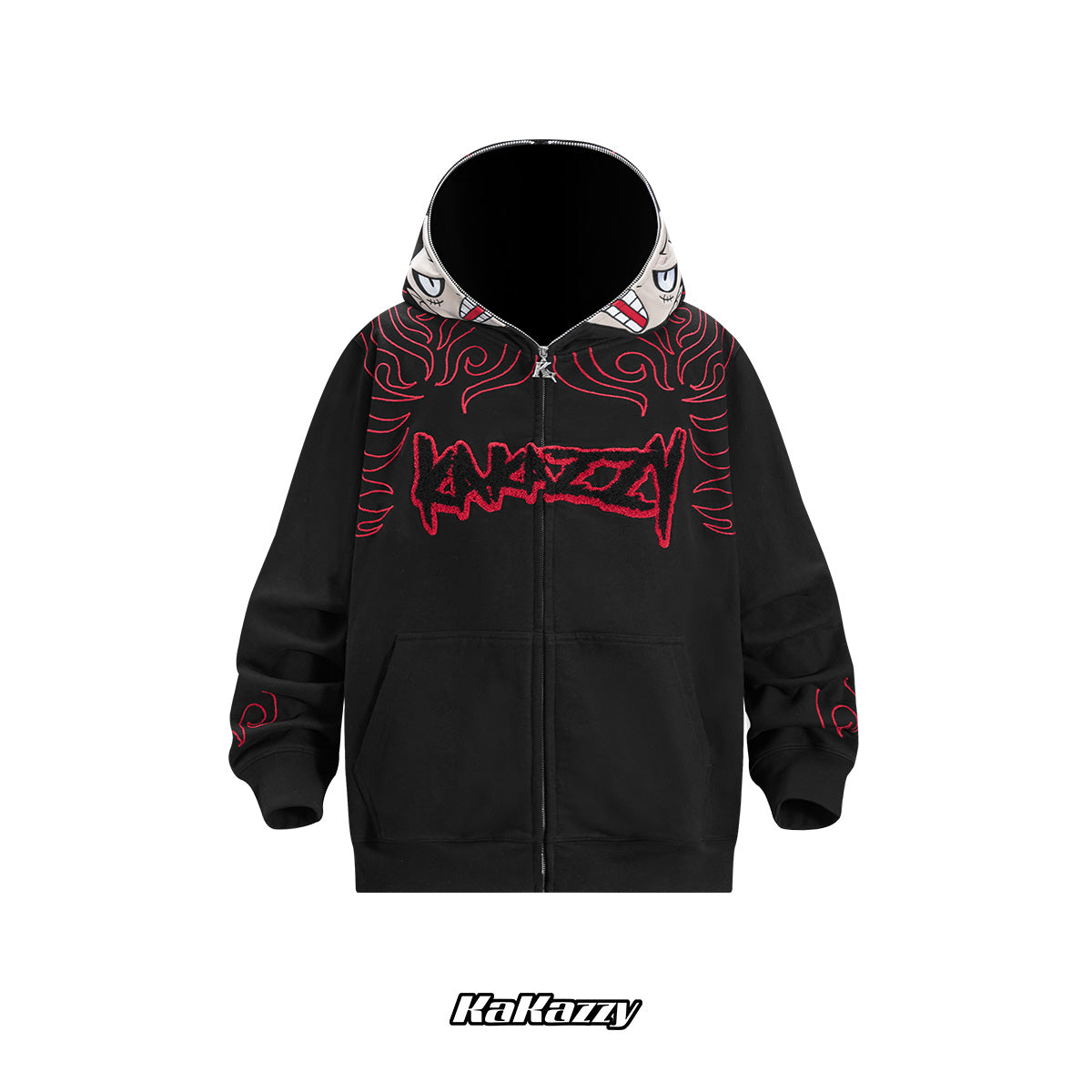 Kakazzy Full Zip Hoodie Black