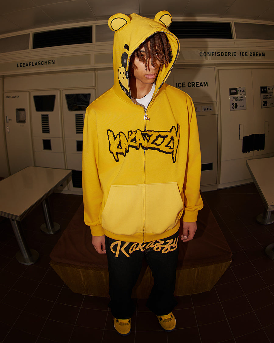 Kakazzy Full Zip Hoodie Yellow（Eyes Can See）