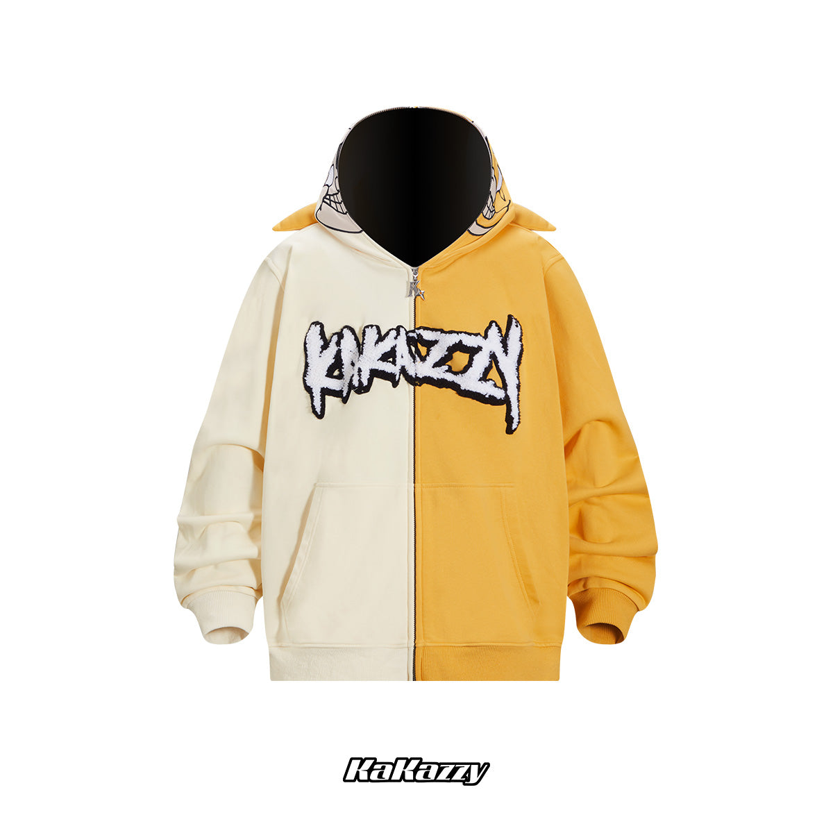 Kakazzy Full Zip Hoodie Yellow（Eyes Can See）