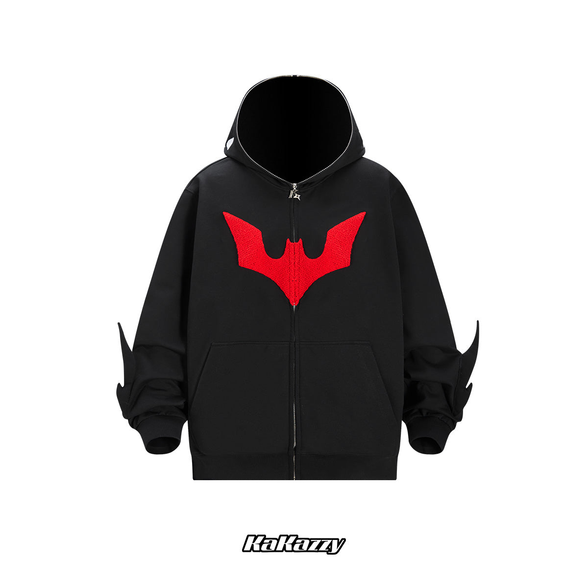 Kakazzy Full Zip Hoodie Black（Eyes Can See）