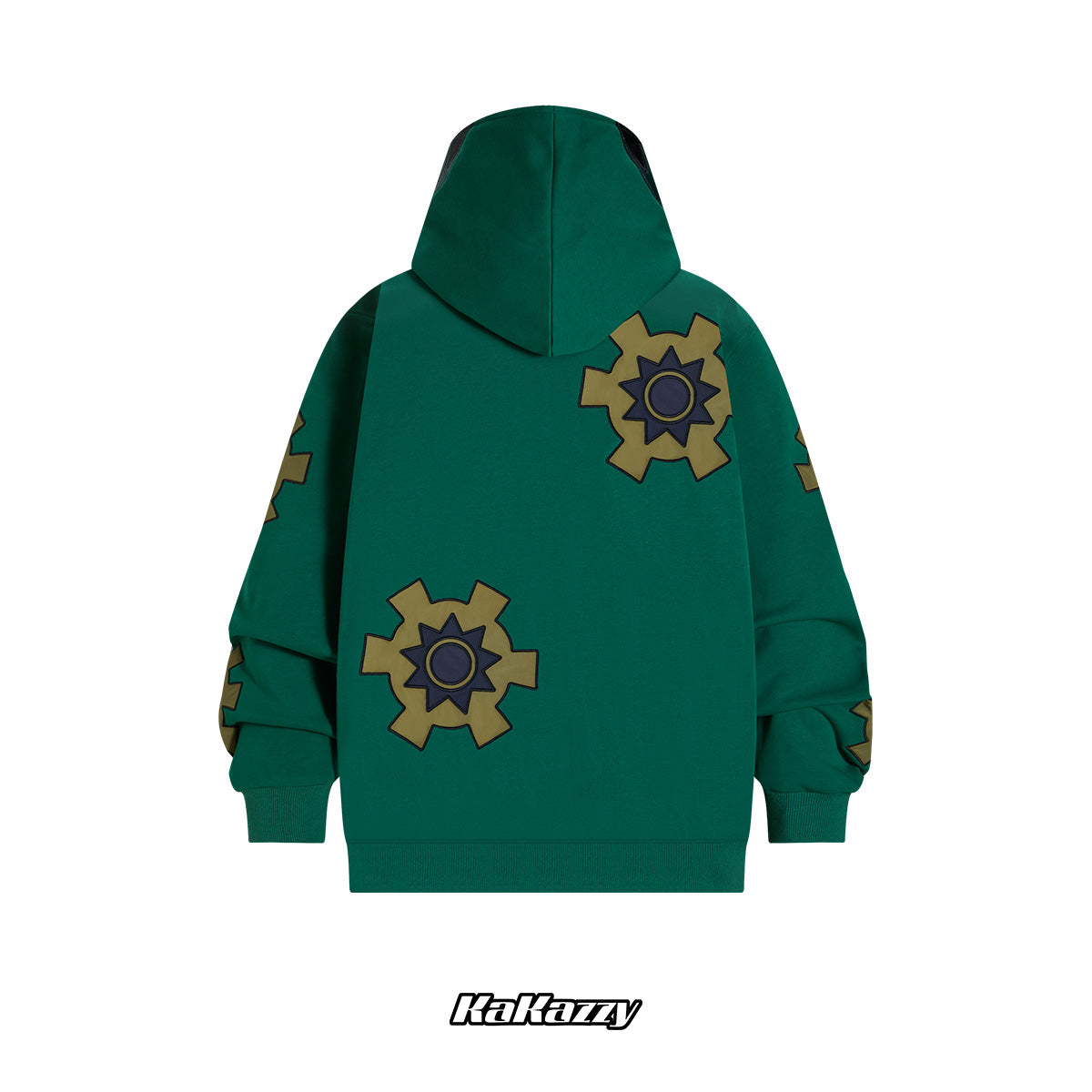 Kakazzy Full Zip Hoodie Green（Eyes Can See） – kakazzy